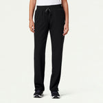 Women’s Everyday Scrub Pants with Knit Waistband and Straight Leg Fit