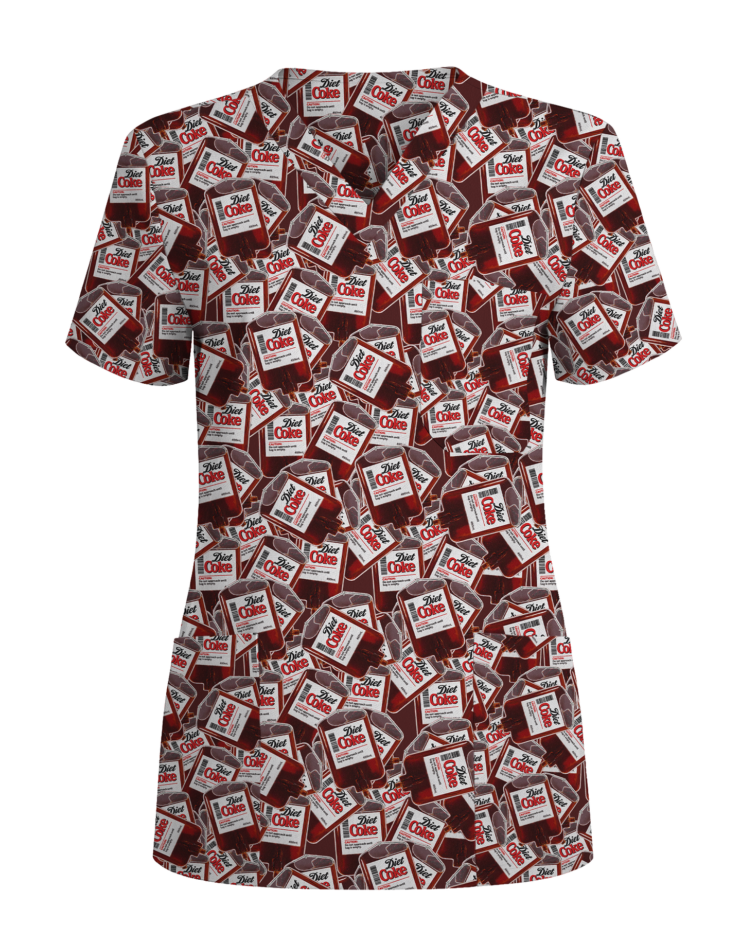 Funny Diet Coke IV Bag Nurse Scrub Top