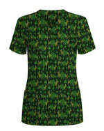 Green St. Patrick's Day Dachshund Scrub Top