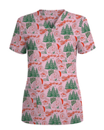 Funny Ho Ho Ho Babies Christmas Scrub Top