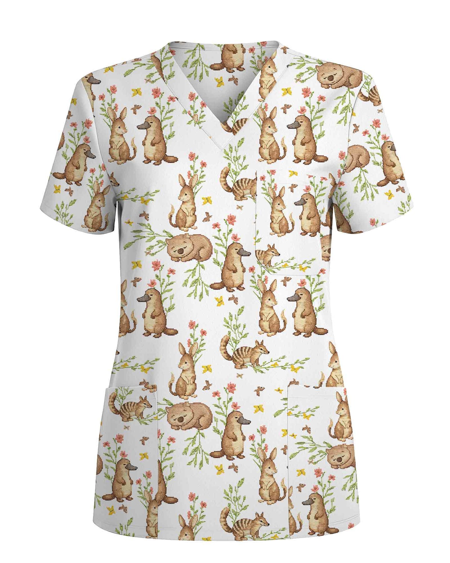 Australian NICU Nurse Scrub Top