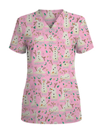 Funny Snowman Pain Scale Christmas Nursing Scrub Top