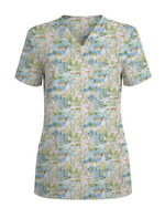 Watercolor Mallard Duck Pond Nurse Scrub Top