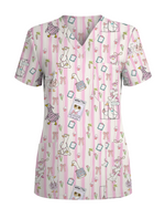 Silly Nurse Goose On The Loose Scrub Top
