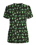 Funny St. Patrick's Day Goose Medical Scrub Top