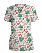 Funny Ho Ho Ho Babies Christmas Scrub Top