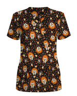 Thanksgiving Tooth Dental Scrub Top