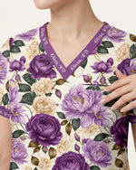 Personalized Text Floral Pattern Gift For Nurse Top