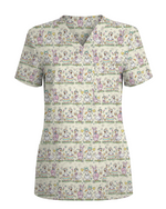 Cute Easter Goose Bunny Suit Nurse Scrub Top