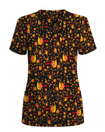 Awareness Over Ignorance Cartoon Virus Scrub Top
