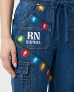 Personalized Name And Job Title Funny Jumpsuit 3D Effect Pattern Christmas Gift For Nurse Jogger Pant