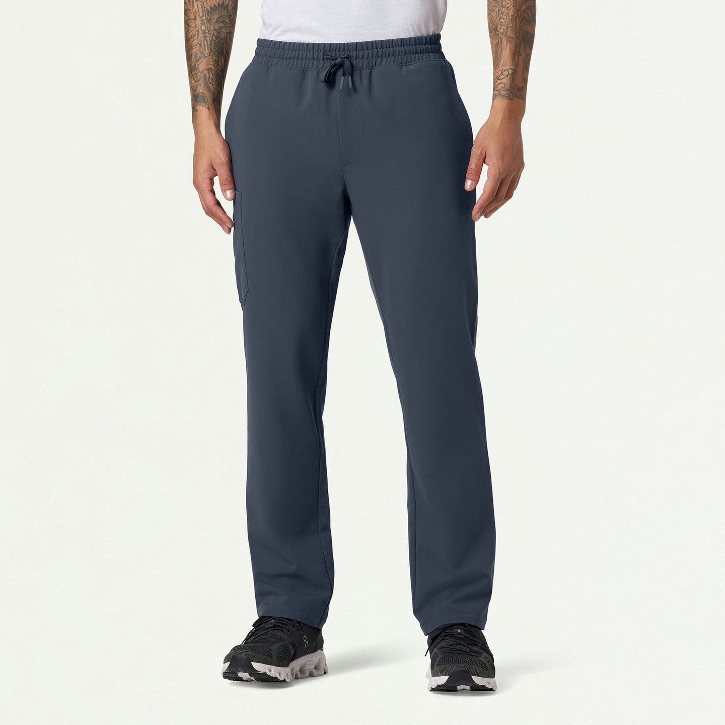 Men’s Straight-Leg Everyday Scrub Pants with 6 Functional Pockets