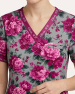 Personalized Text Floral Pattern Gift For Nurse Top