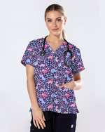 Little Dino Dreams Women Scrub Top