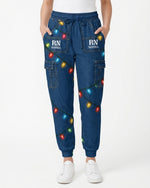 Personalized Name And Job Title Funny Jumpsuit 3D Effect Pattern Christmas Gift For Nurse Jogger Pant