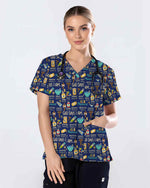 God Says I Am Pharmacist Scrub Top