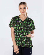 Funny St. Patrick's Day Goose Medical Scrub Top