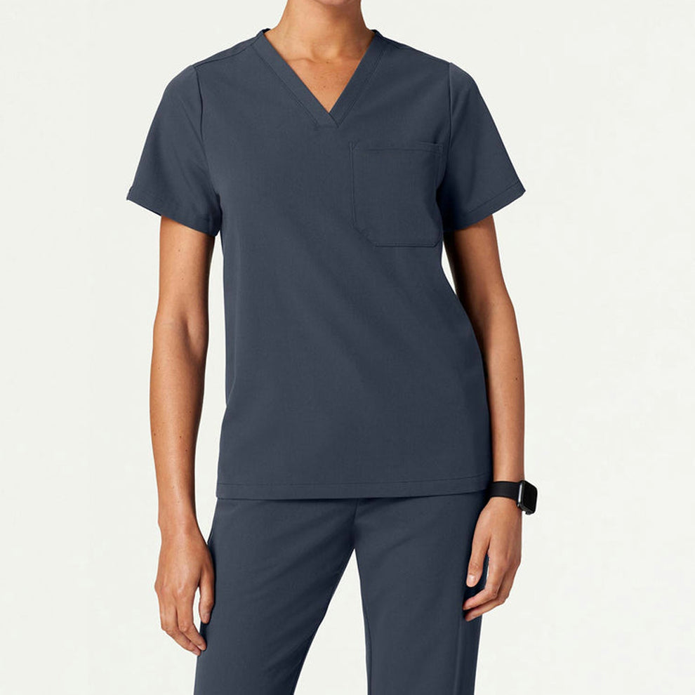 Women’s Classic Fit V-Neck Scrub Top with 1 Chest Pocket