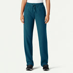Women’s Everyday Scrub Pants with Knit Waistband and Straight Leg Fit