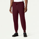 Men’s Classic Fit Utility Jogger Scrub Pants with 8 Pockets and Drawstring Waist