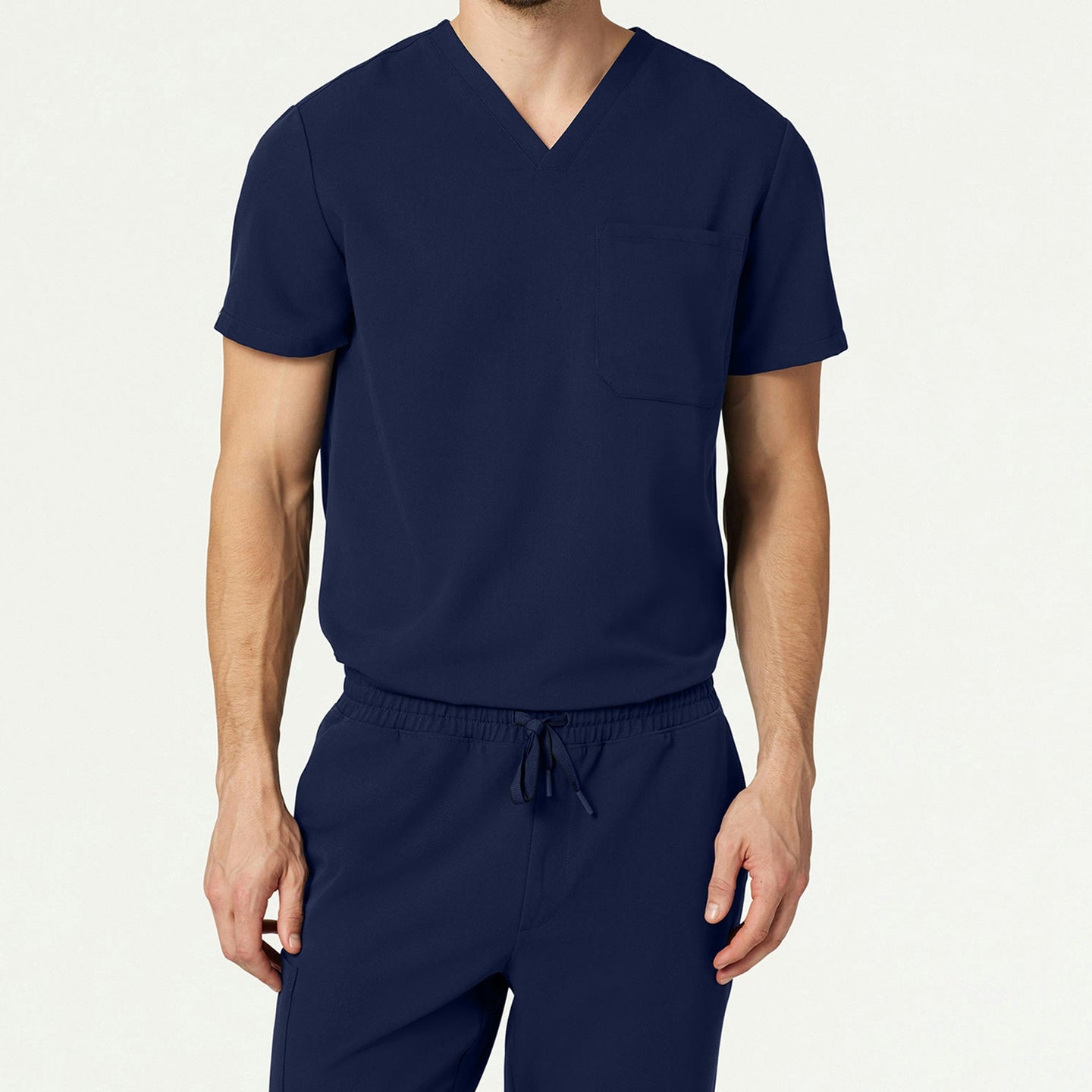 Men’s Classic Fit Everyday Scrub Top with 1 Chest Pocket