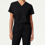 Women’s Classic Fit V-Neck Scrub Top with 1 Chest Pocket