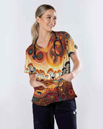 Aboriginal Indigenous Art Outback Wildlife Scrub Top