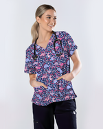 Little Dino Dreams Women Scrub Top