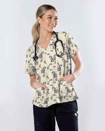 Adorable Cat Scrub Top