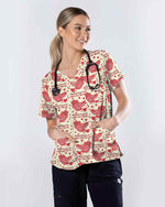 Whatever You Do Don't Fall For Me Valentine Medical Scrub Top