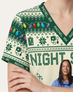 Personalized Photo Wee Woo Crew Team Night Shift Funny Christmas Gift For Nurse Top