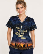 Personalized Job Title And Year The Greatest Of All Jesus Christian Christmas Gift For Nurse Top