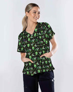 Funny St. Patrick's Day Goose Medical Scrub Top