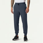 Men’s Classic Fit Utility Jogger Scrub Pants with 8 Pockets and Drawstring Waist