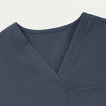 Women’s Slim Fit Tuckable V-Neck Scrub Top with 1 Chest Pocket and Stretch Panels