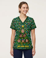 Personalized Photo Night Shift Crew Christmas Tree Funny Gift For Nurse Coworker Top