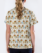 Adorable Easter Dachshund Costume Nurse Scrub Top