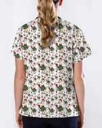 Funny Christmas Goose Holiday Nurse Scrub Top