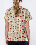 Santa Teeth All I Want For Christmas Dental Scrub Top
