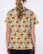 Thanksgiving Be Kind Turkey Medical Scrub Top