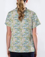 Watercolor Mallard Duck Pond Nurse Scrub Top