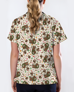 Cute Christmas Dog Medical Scrub Top