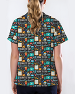 Born To Yap Forced To Chart Funny Nurse Scrub Top
