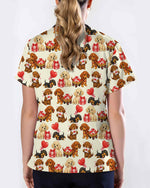 Sweet Valentine Dachshund Scrub Top