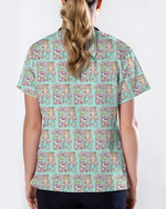 Pastel Medical Tools Medical Scrub Top