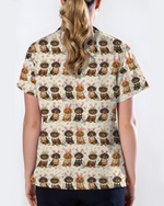 Easter Dachshund Bunny Ears Cute Nurse Scrub Top