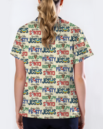 Festive Santa Rudolph Frosty Scrub Top