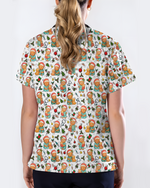 Cute Christmas Vet Tech Nursing Scrub Top