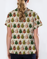 Sweet Christmas Tree Cookie Nurse Scrub Top