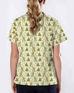 Cute Dachshund Heart Scrub Top